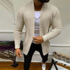 Men's striped knit cardigan