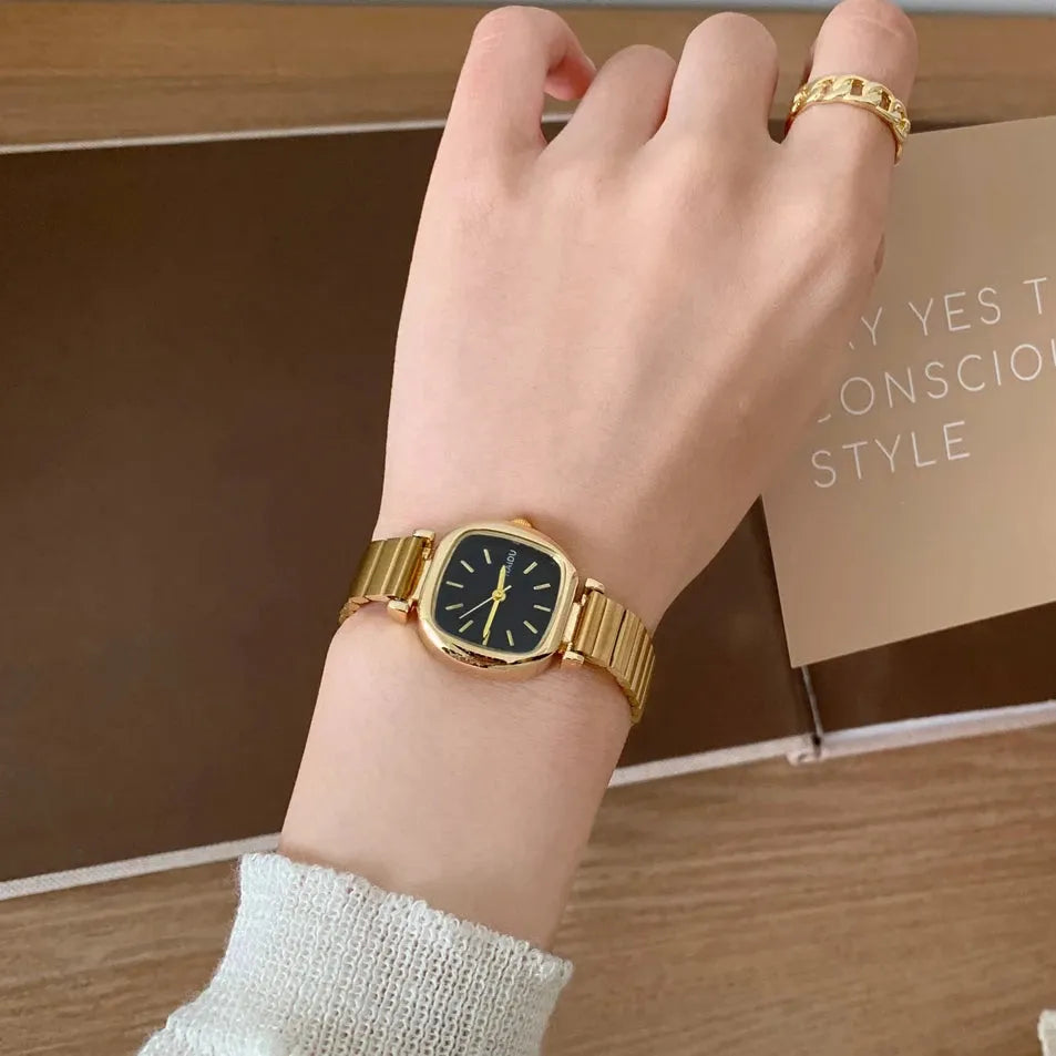 Women Luxury Quartz Watches with Stainless Steel Strap