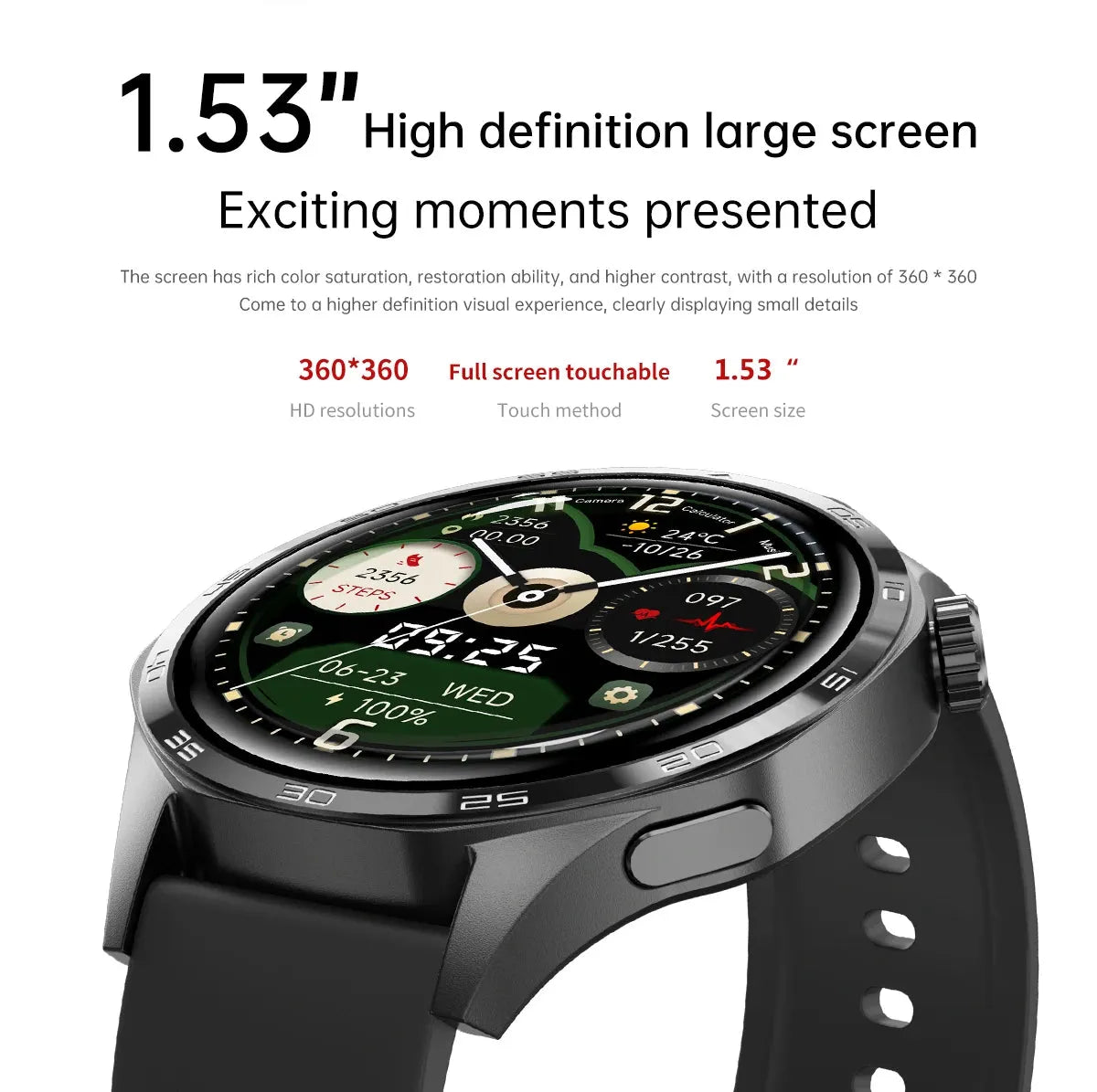 GT5 Pro Smartwatch with GPS Motion Tracking HD Display NFC