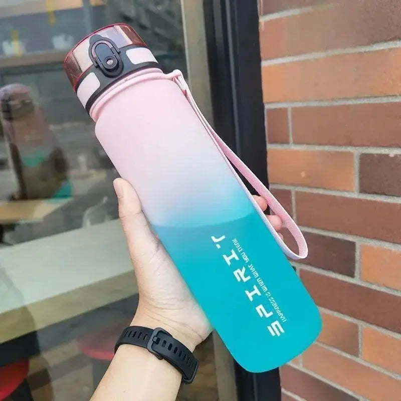 500ml/650ml/1000ml Sports Water Bottle – Leak-Proof & Portable Plastic Cup for Gym, Fitness, Travel & Outdoor Activities