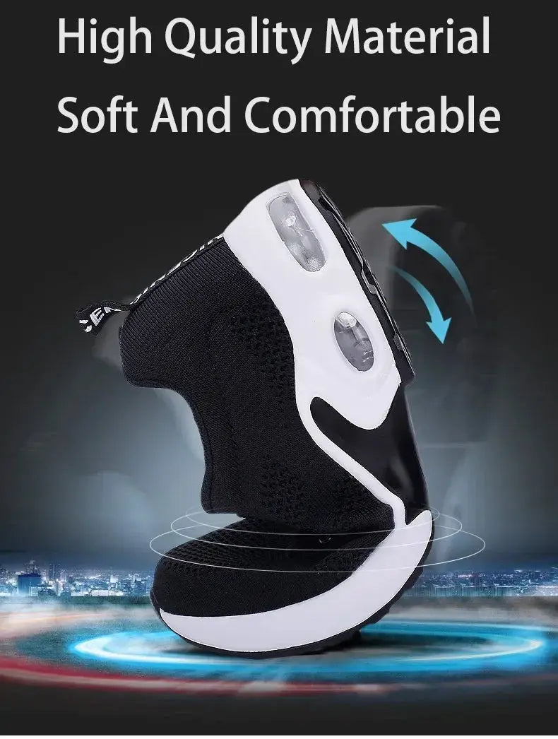Summer Women’s Air Cushion Sneakers | Breathable Running Shoes with Height Boost for Outdoor Comfort