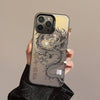 luxury dragon design phone case