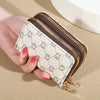 Elegant vintage wallet with card holder and zipper for women