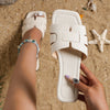 Women's sandals with non-slip flat soles