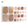 Peach and gold marble nail stickers