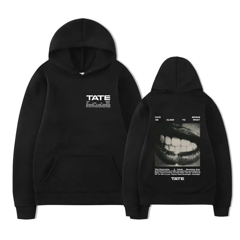 Unisex Oversized Hoodies with Tate McRae Tour Print Pullover