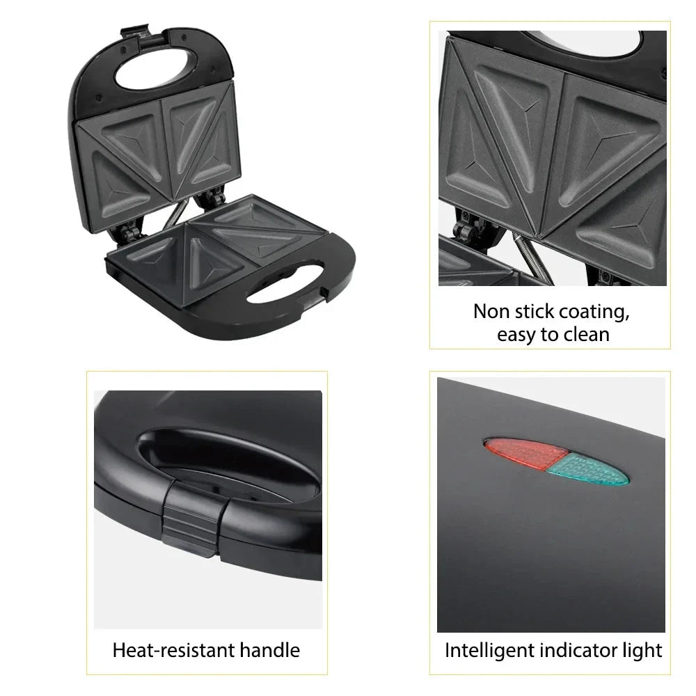 Electric Waffle Maker with Non Stick Even Heating Plates