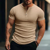 Elegante camiseta de punto a rayas para hombre