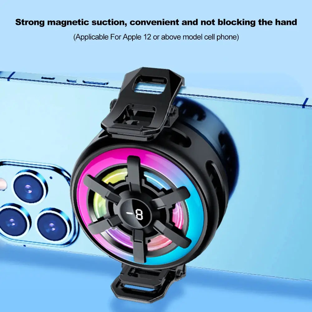 Phone Cooler, Semiconductor Radiator Fan for Gaming and Large-Screen Smartphones, Silent USB-Powered