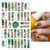 Abstract retro flower and love nail stickers - PMMNAPOLES