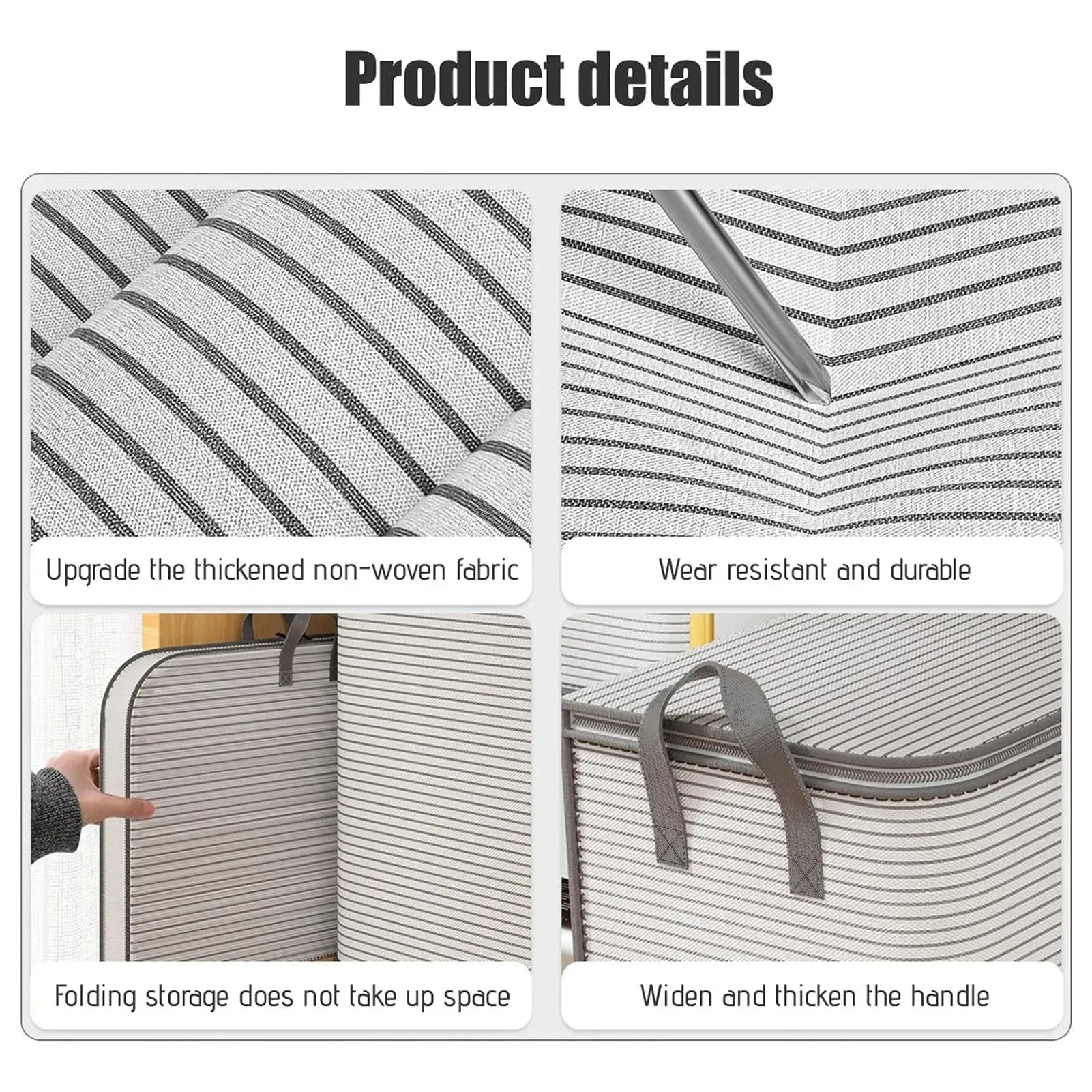 Large Storage Containers with Reinforced Handles
