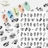 Romantic couple silhouette nail stickers