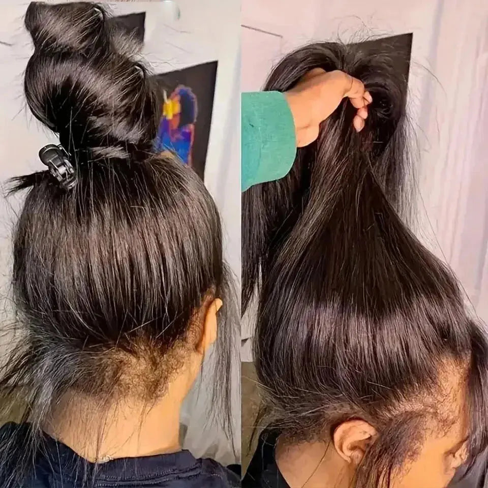 Wig HD Full Lace 360 Invisible Strap Straight Human Hair