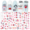 Love themed nail stickers with time to be loved text