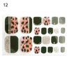 Black and pink leopard print nail stickers