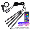 48 LED car light kit with cigarette lighter power and app control