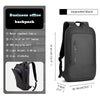 Upgraded black backpack with water repellent fabric