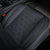 Black leather car front seat cover with diamond pattern