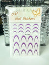 5D French style nail stickers - PMMNAPOLES