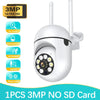 3MP outdoor security camera with dual lens and no SD card