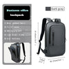 Dark gray backpack with USB charging port