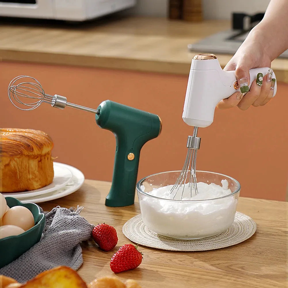 Electric Mixer Mini USB Rechargeable With Stainless Whisk