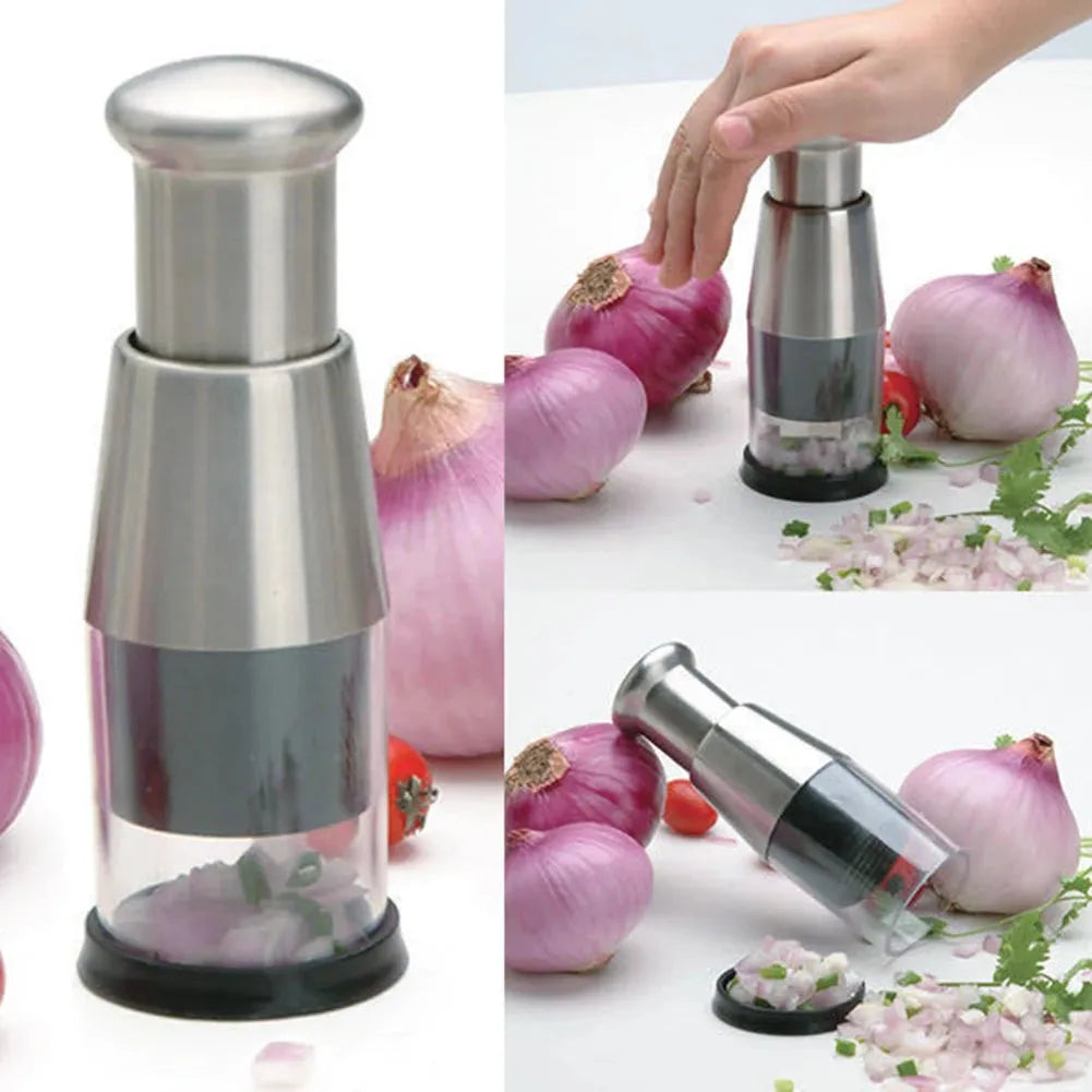 Stainless Steel Vegetable Chopper Manual Mini Mincer