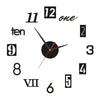 3D Roman Numerals Acrylic Mirror Wall Clock