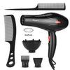 Hair dryer set with combs and EU plug