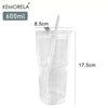 600ml glass tumbler dimensions, 8.5cm by 17.5cm