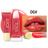 Plumping glitter lip gloss, strawberry moisturizing gel - PMMNAPOLES