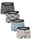 4-pack of boxer briefs with graphic prints