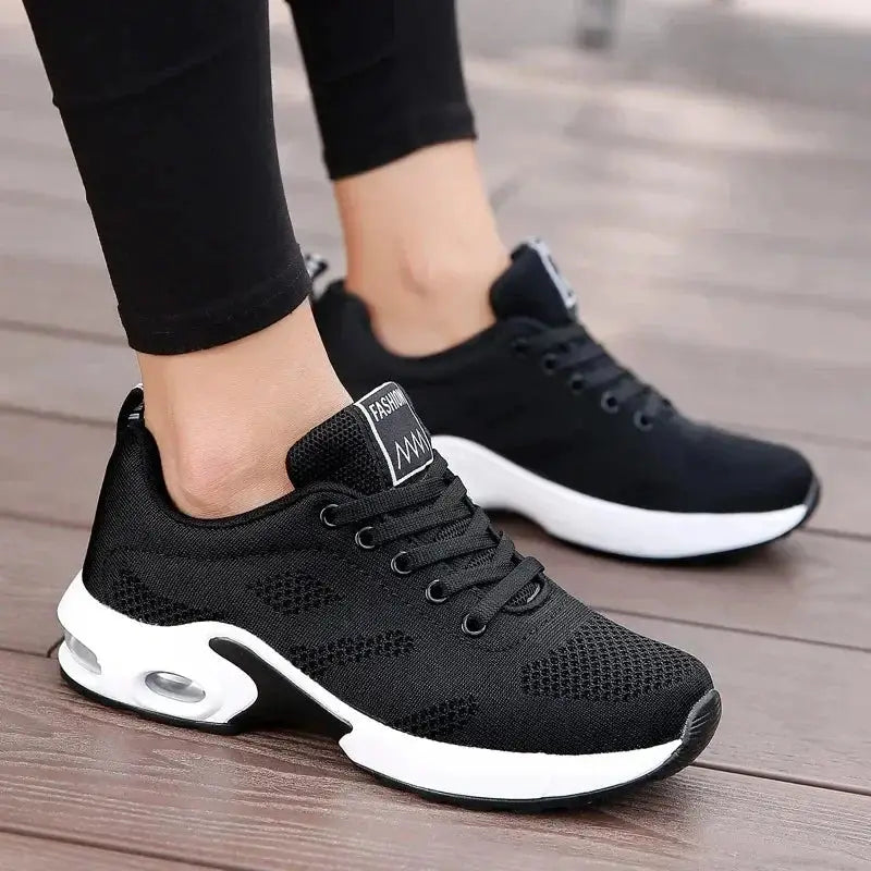 Summer Women’s Air Cushion Sneakers | Breathable Running Shoes with Height Boost for Outdoor Comfort