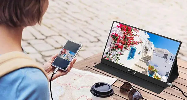 14" Portable Monitor 1080P | USB-C & HDMI Travel Display for PC, Mac & Phone – Second Screen for Work