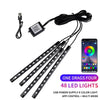 48 LED car light kit with USB power and app control