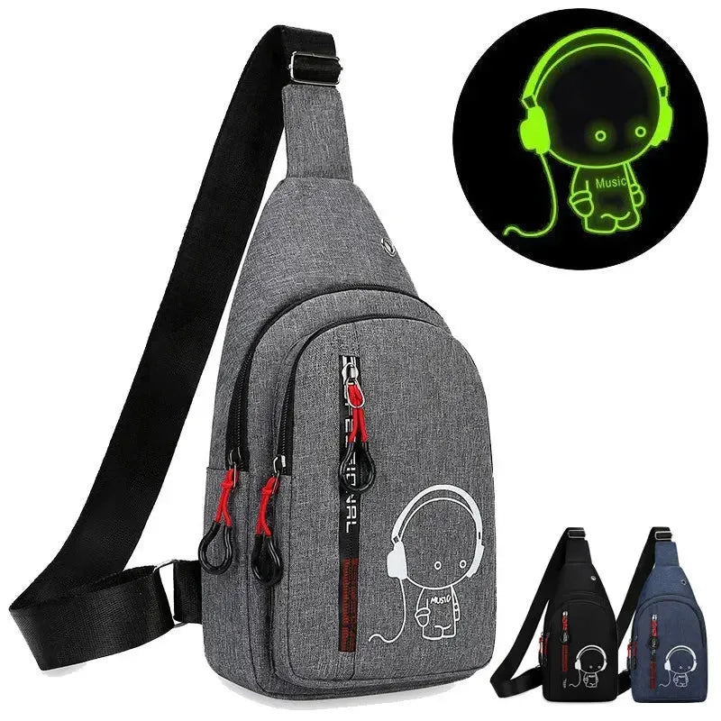 Men’s Crossbody Bag Lightweight Chest Sling