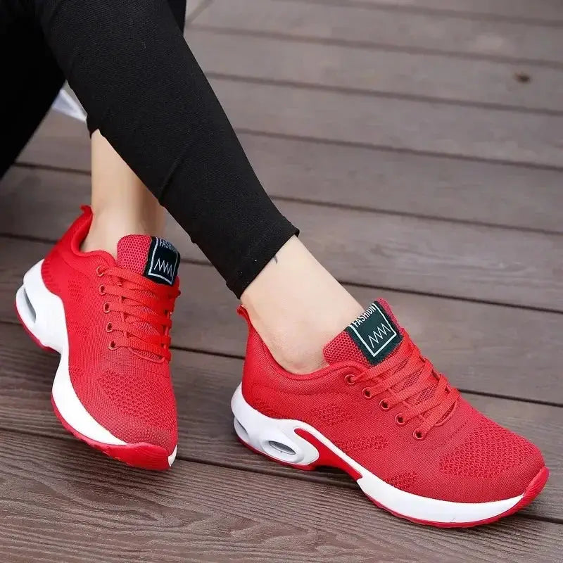 Summer Women’s Air Cushion Sneakers | Breathable Running Shoes with Height Boost for Outdoor Comfort