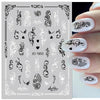 Abstract flower nail art design - PMMNAPOLES