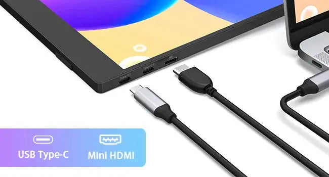 14" Portable Monitor 1080P | USB-C & HDMI Travel Display for PC, Mac & Phone – Second Screen for Work
