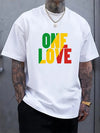 One Love Rasta Jamaican Reggae Style Men's T-Shirt