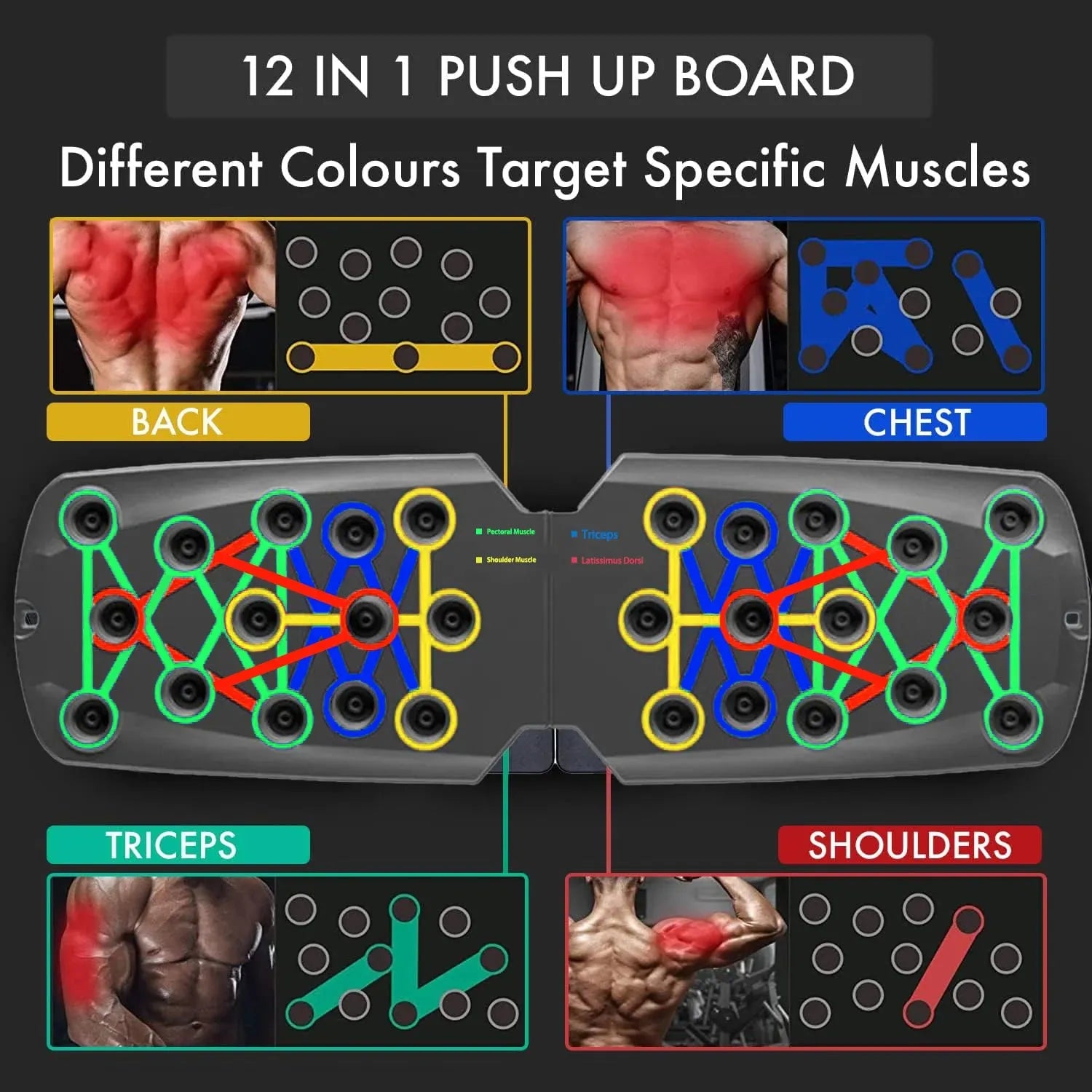 Push Up Board Portable Foldable Multi Position Trainer