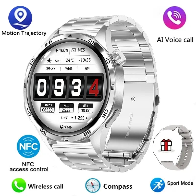 GT5 Pro Smartwatch with GPS Motion Tracking HD Display NFC