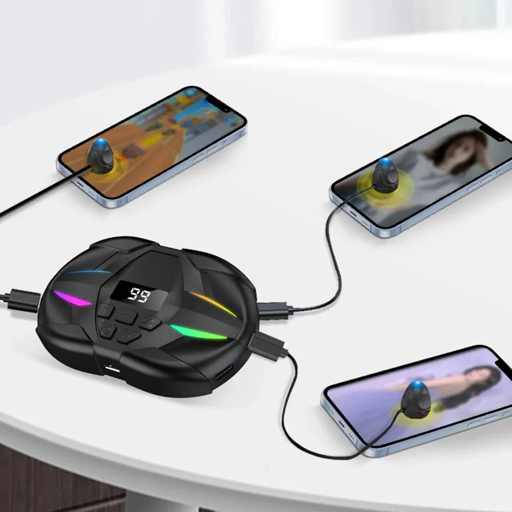 Auto Clicker Adjustable Screen Finger Tapper RGB Device