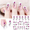 Romantic text and lip design nail art stickers