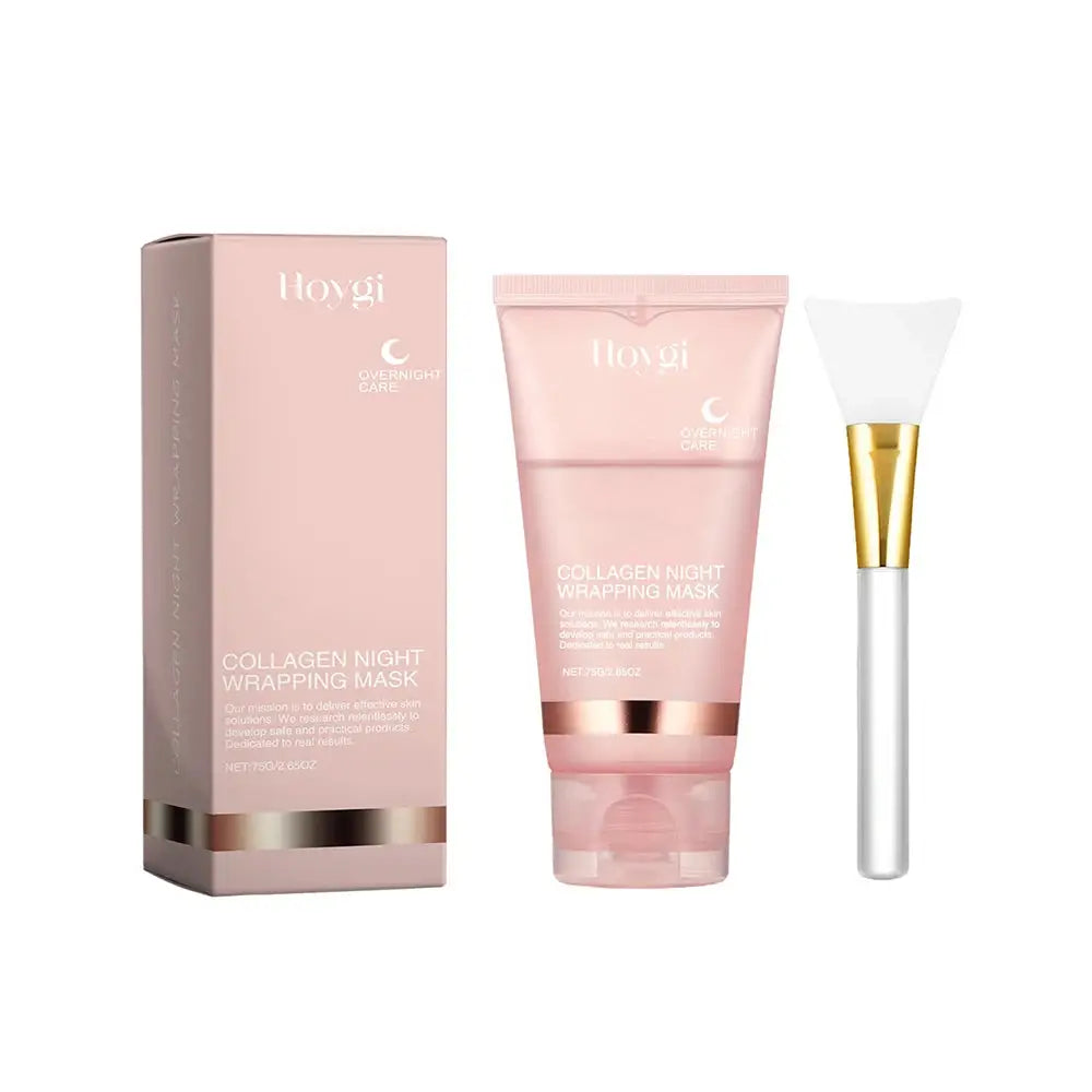Collagen Peel-Off Mask 75g – With Brush, Pore Minimizer, Blackhead Remover & Moisturizing Facial Treatment