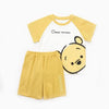 Yellow Winnie the Pooh kids sport outfit with shorts