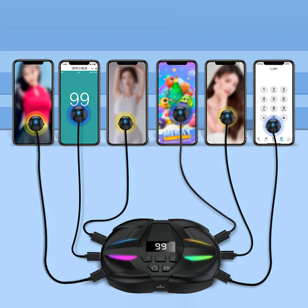 Auto Clicker Adjustable Screen Finger Tapper RGB Device