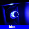 Blue USB LED light in car socket