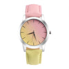 Pastel gradient watch with pink and yellow strap