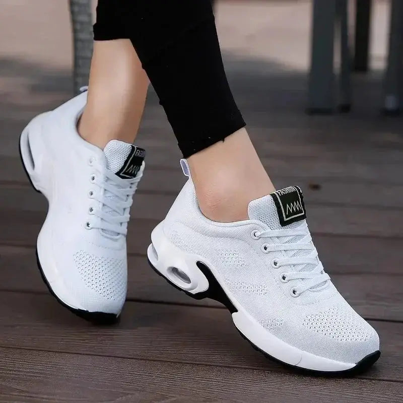 Summer Women’s Air Cushion Sneakers | Breathable Running Shoes with Height Boost for Outdoor Comfort
